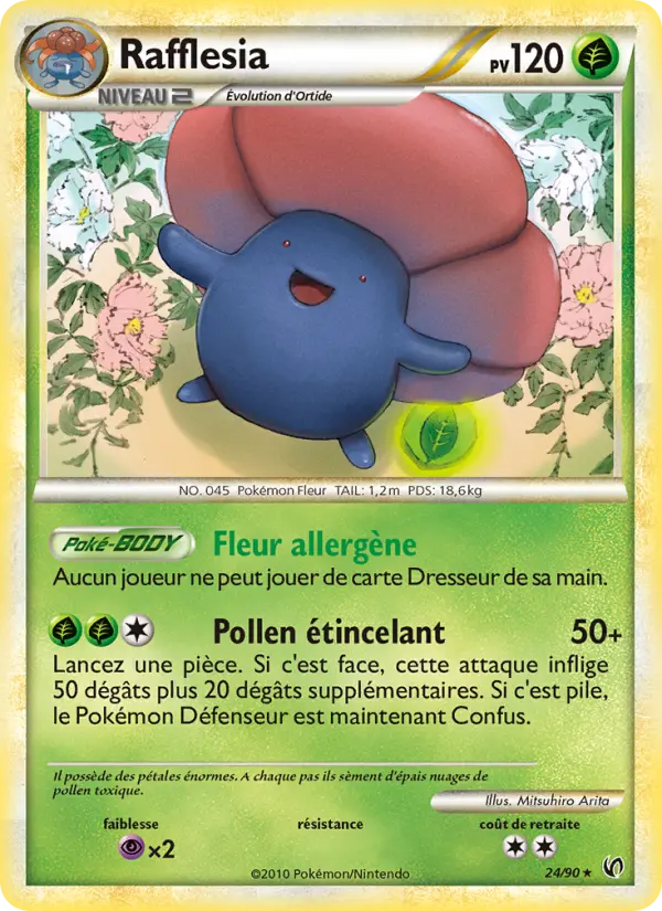 024/090 - Rafflesia — Carte Pokémon Indomptable 24/90
