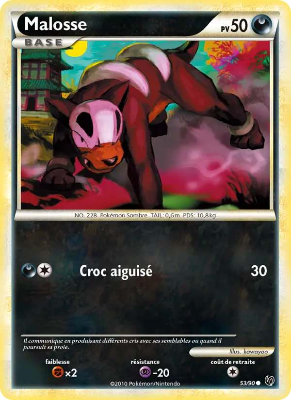 053/090 - Malosse — Carte Pokémon Indomptable 53/90