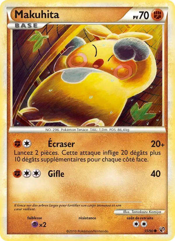 Makuhita — Carte Pokémon 55 Indomptable