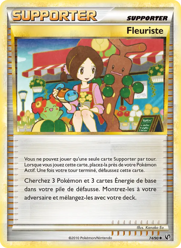 074/090 - Fleuriste — Carte Pokémon Indomptable 74/90