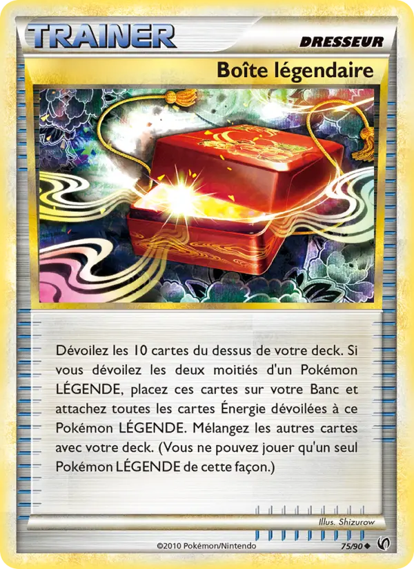 075/090 - Boîte légendaire — Carte Pokémon Indomptable 75/90