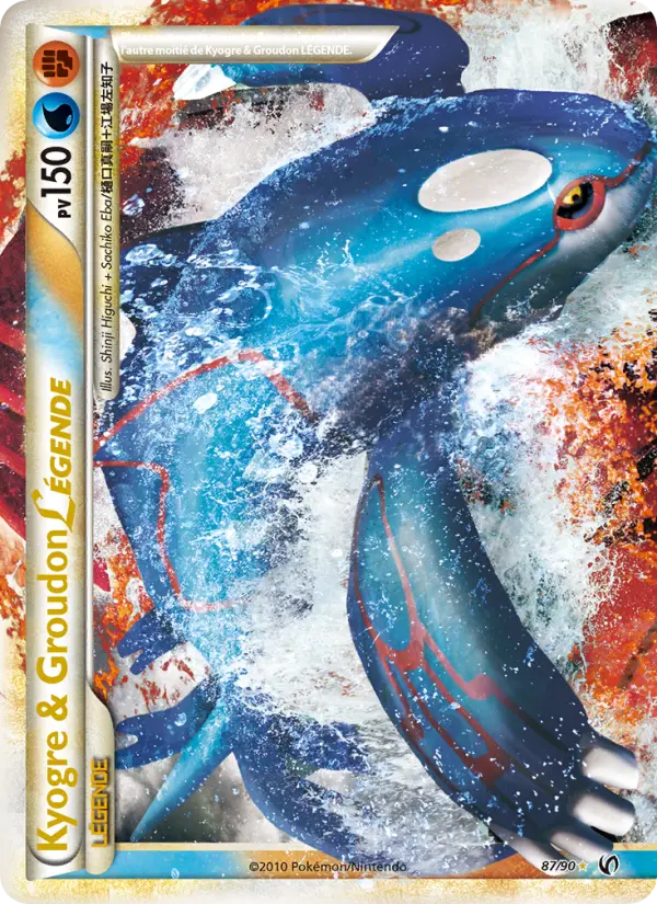 Kyogre & Groudon LÉGENDE — Carte Pokémon 87 Indomptable