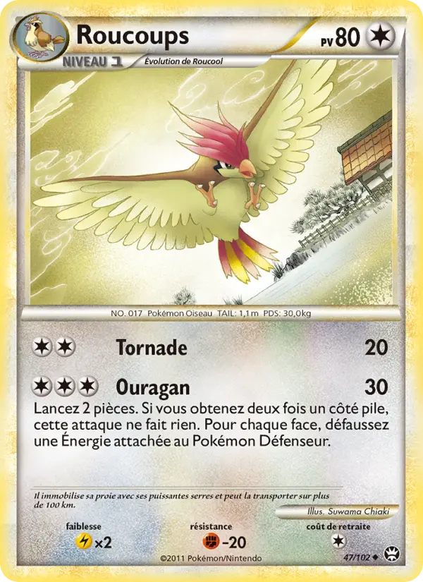 Roucoups — Carte Pokémon 47 Triomphant