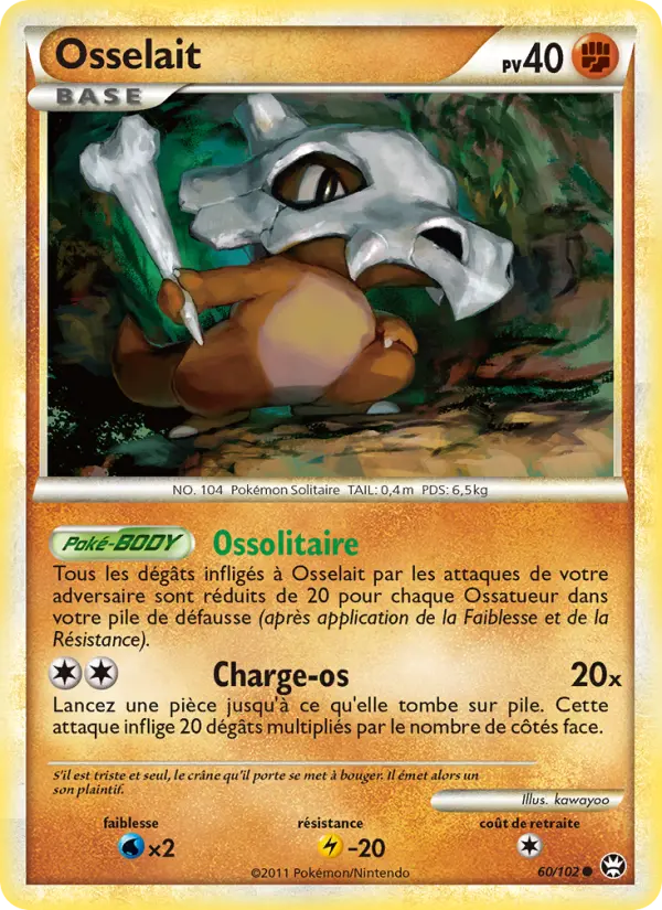 Osselait — Carte Pokémon 60 Triomphant