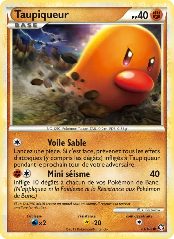 Taupiqueur — Carte Pokémon 61 Triomphant