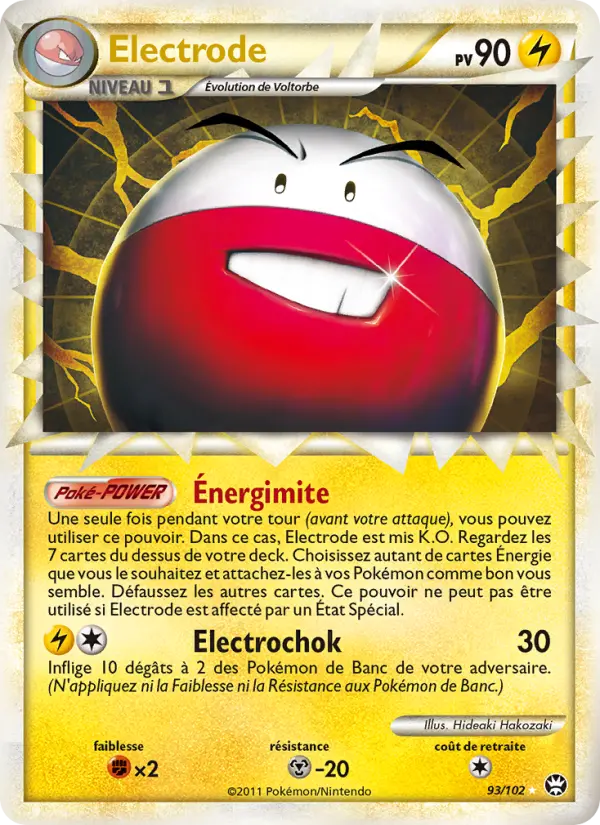 Electrode — Carte Pokémon 93 Triomphant