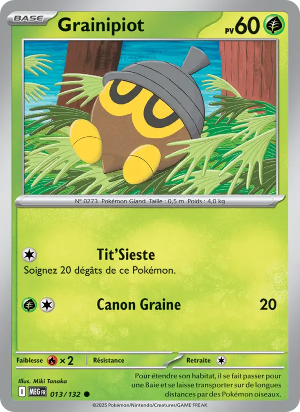 013/132 - Grainipiot — Carte Pokémon Méga-Évolution 013/132