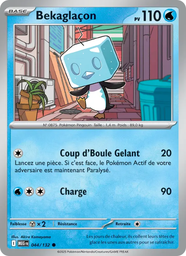 Bekaglaçon — Carte Pokémon 044 Méga-Évolution