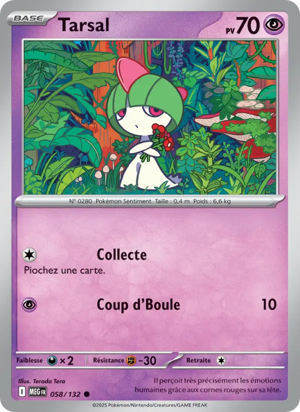 058/132 - Tarsal — Carte Pokémon Méga-Évolution 058/132