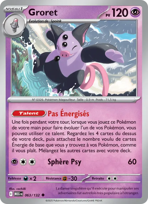 063/132 - Groret — Carte Pokémon Méga-Évolution 063/132