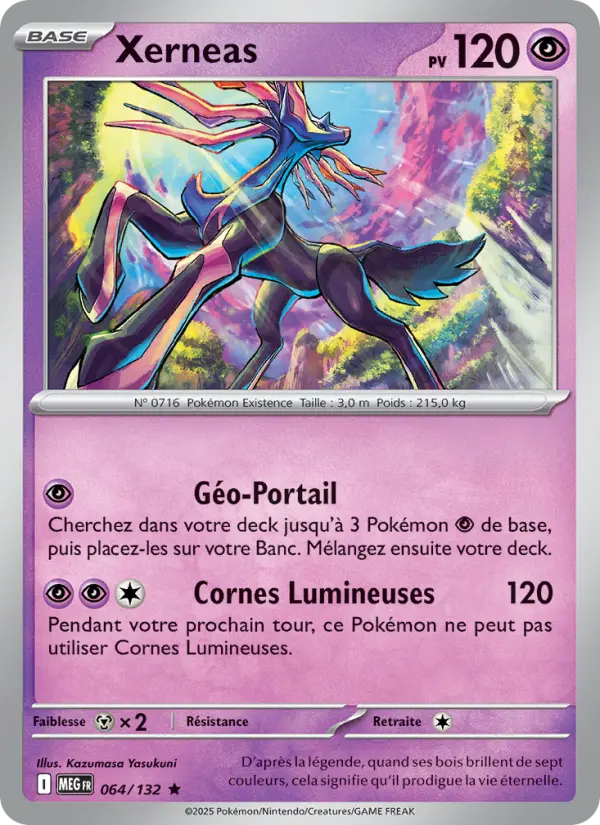 064/132 - Xerneas — Carte Pokémon Méga-Évolution 064/132