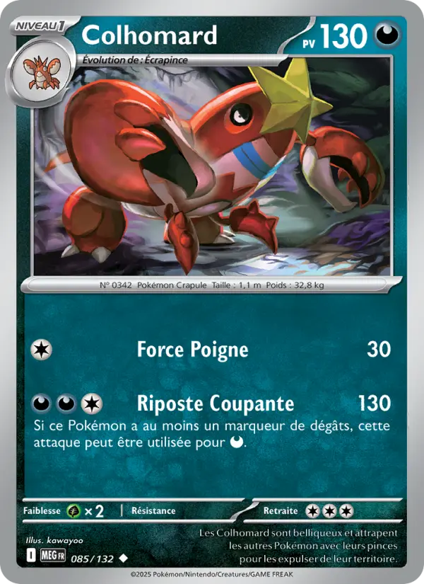 085/132 - Colhomard — Carte Pokémon Méga-Évolution 085/132