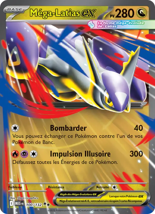 100/132 - Méga-Latias EX — Carte Pokémon Méga-Évolution 100/132