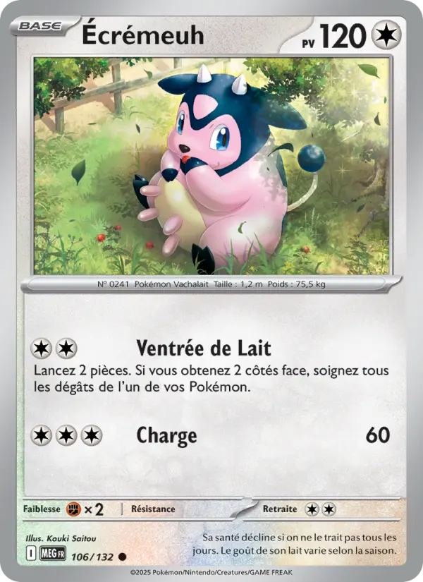 106/132 - Écrémeuh — Carte Pokémon Méga-Évolution 106/132