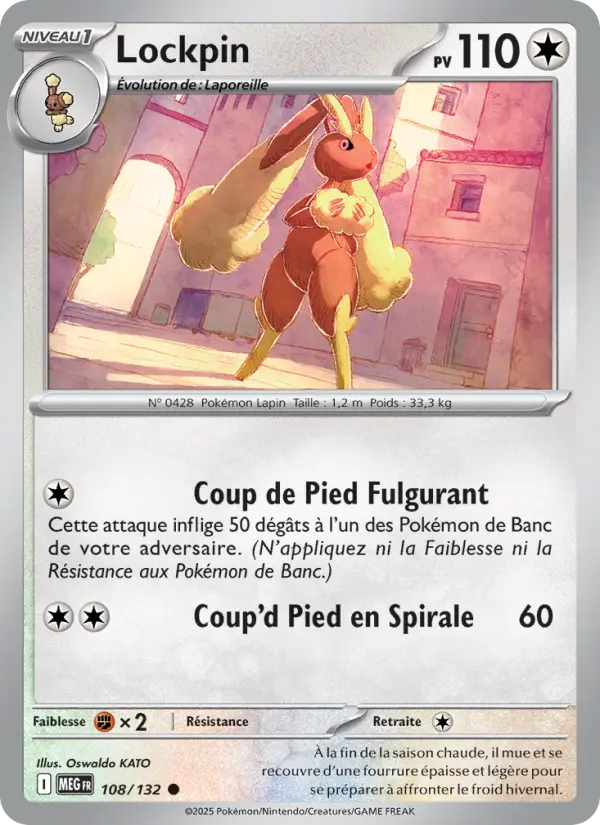 108/132 - Lockpin — Carte Pokémon Méga-Évolution 108/132