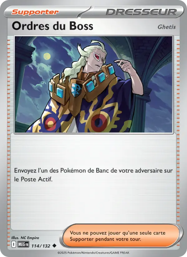 114/132 - Ordres du Boss — Carte Pokémon Méga-Évolution 114/132