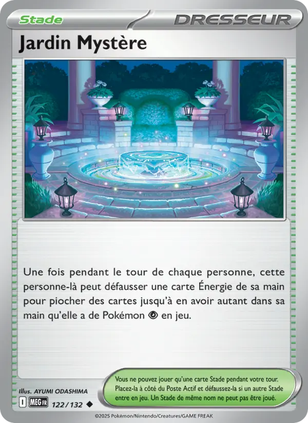 122/132 - Jardin Mystère — Carte Pokémon Méga-Évolution 122/132