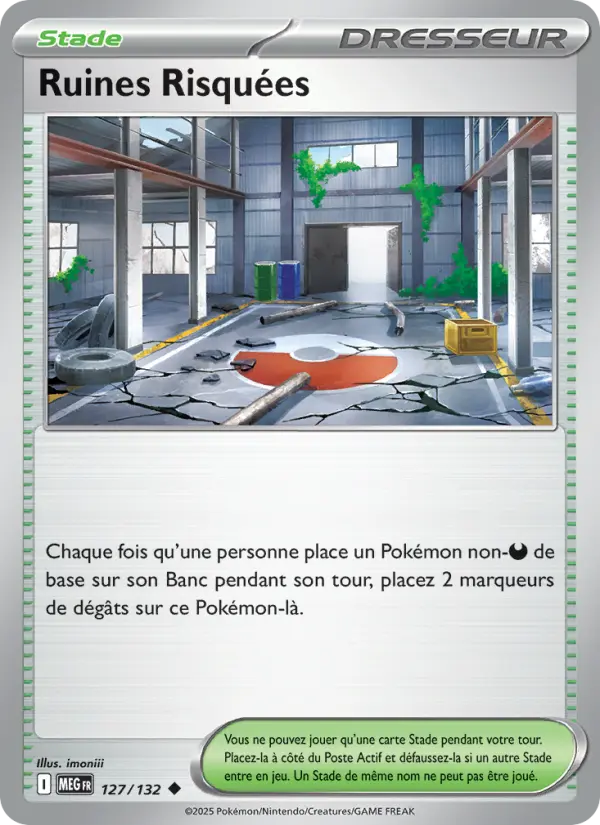 127/132 - Ruines Risquées — Carte Pokémon Méga-Évolution 127/132
