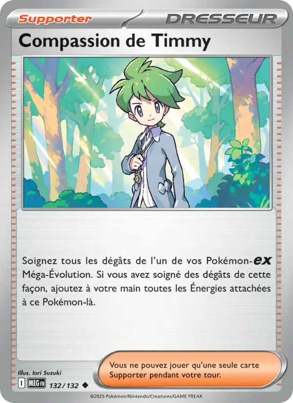 132/132 - Compassion de Timmy — Carte Pokémon Méga-Évolution 132/132