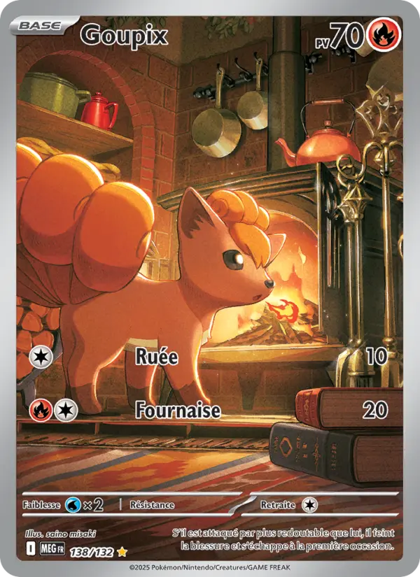 138/132 - Goupix — Carte Pokémon Méga-Évolution 138/132