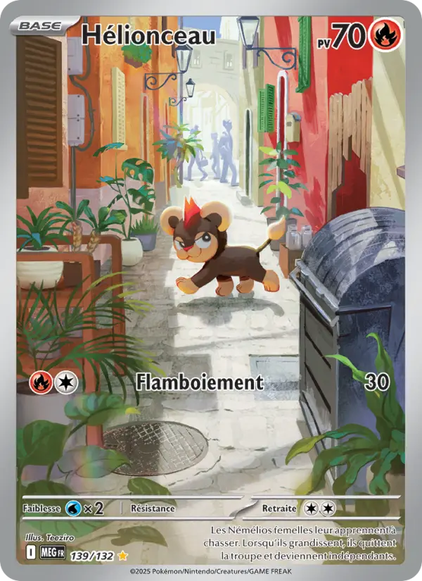 139/132 - Hélionceau — Carte Pokémon Méga-Évolution 139/132