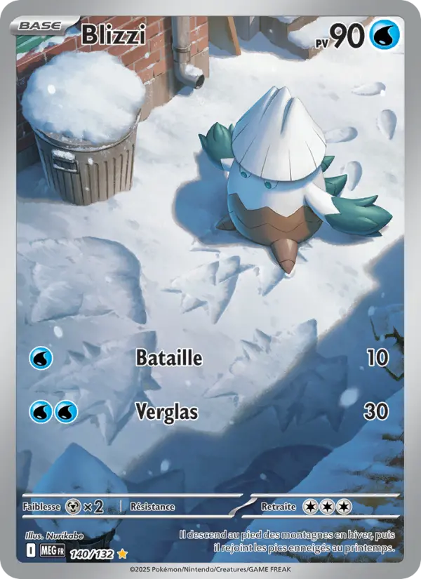 140/132 - Blizzi — Carte Pokémon Méga-Évolution 140/132