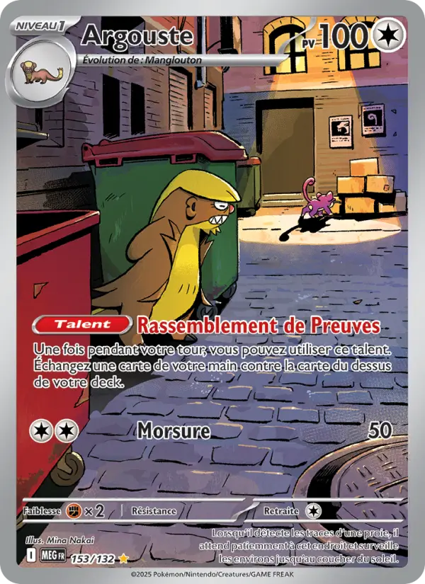 Argouste — Carte Pokémon 153 Méga-Évolution