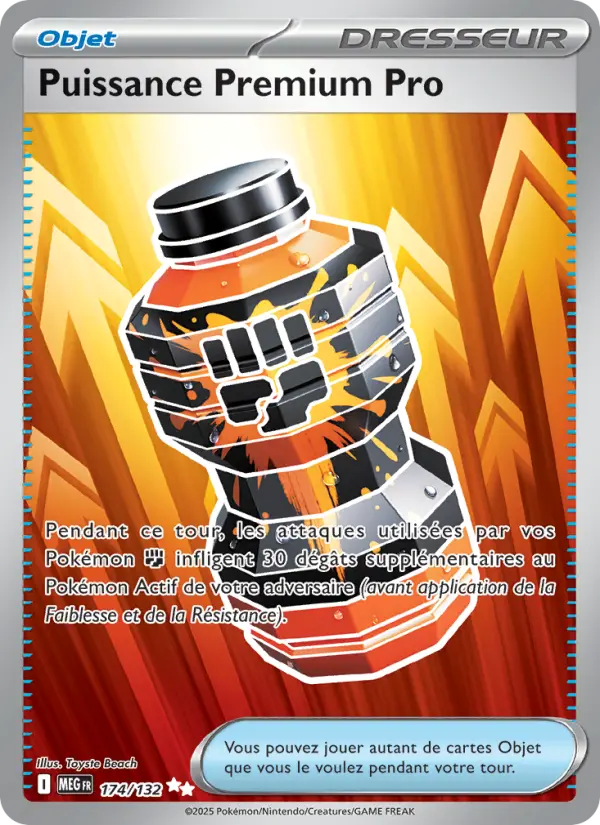 174/132 - Puissance Premium Pro — Carte Pokémon Méga-Évolution 174/132