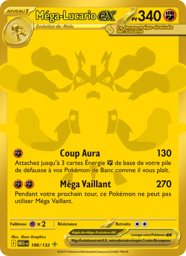 188/132 - Méga-Lucario EX