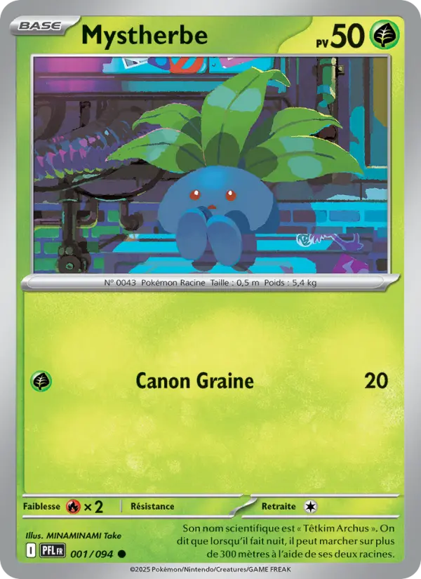 001/094 - Mystherbe — Carte Pokémon Flammes Fantasmagoriques 001/94