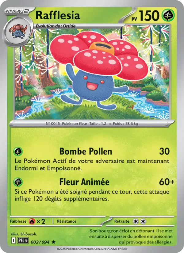 003/094 - Rafflesia — Carte Pokémon Flammes Fantasmagoriques 003/94
