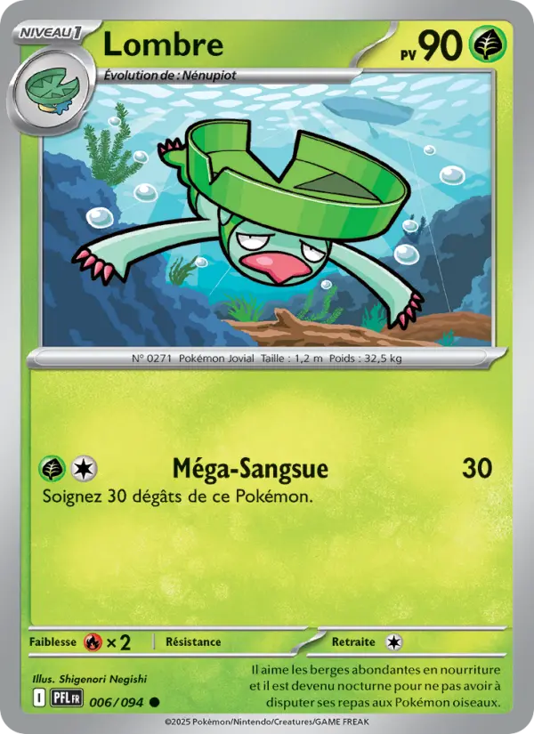 006/094 - Lombre — Carte Pokémon Flammes Fantasmagoriques 006/94