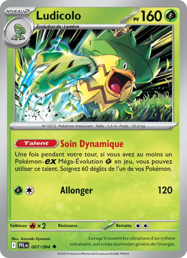 007/094 - Ludicolo — Carte Pokémon Flammes Fantasmagoriques 007/94