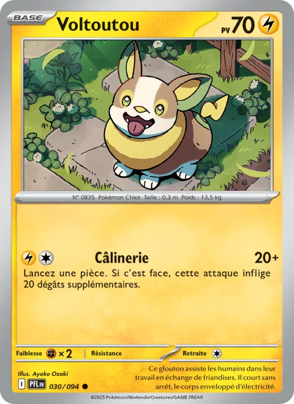 Voltoutou — Carte Pokémon 030 Flammes Fantasmagoriques
