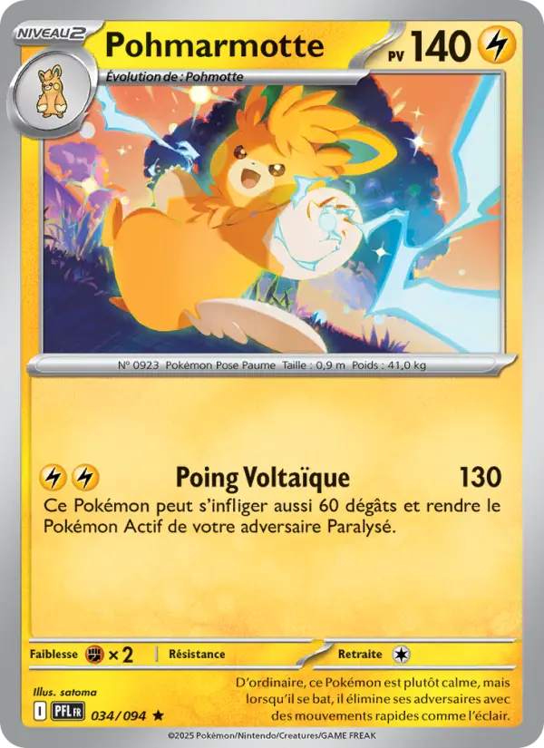034/094 - Pohmarmotte — Carte Pokémon Flammes Fantasmagoriques 034/94