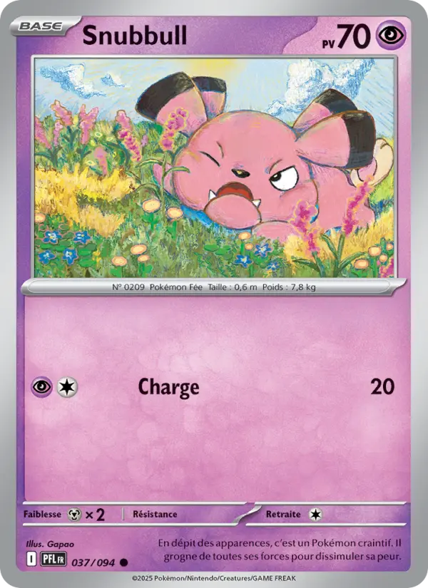 037/094 - Snubbull — Carte Pokémon Flammes Fantasmagoriques 037/94