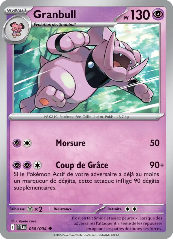 038/094 - Granbull — Carte Pokémon Flammes Fantasmagoriques 038/94