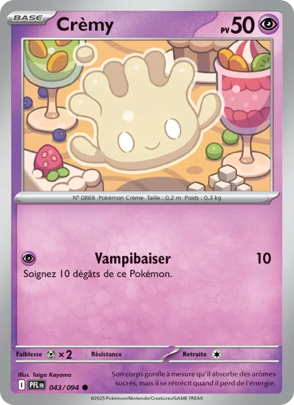 043/094 - Crèmy — Carte Pokémon Flammes Fantasmagoriques 043/94