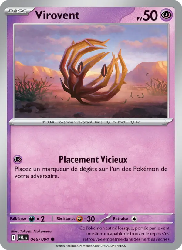 046/094 - Virovent — Carte Pokémon Flammes Fantasmagoriques 046/94