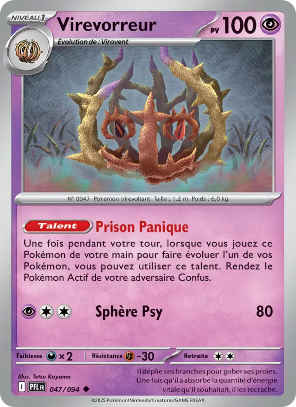 047/094 - Virevorreur — Carte Pokémon Flammes Fantasmagoriques 047/94