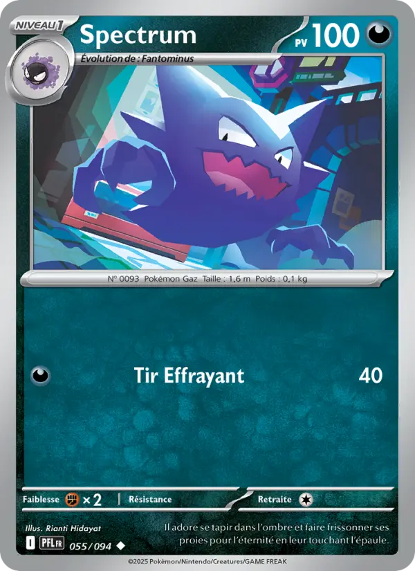 055/094 - Spectrum — Carte Pokémon Flammes Fantasmagoriques 055/94