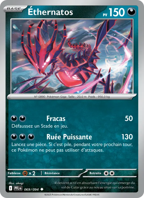 069/094 - Éthernatos — Carte Pokémon Flammes Fantasmagoriques 069/94