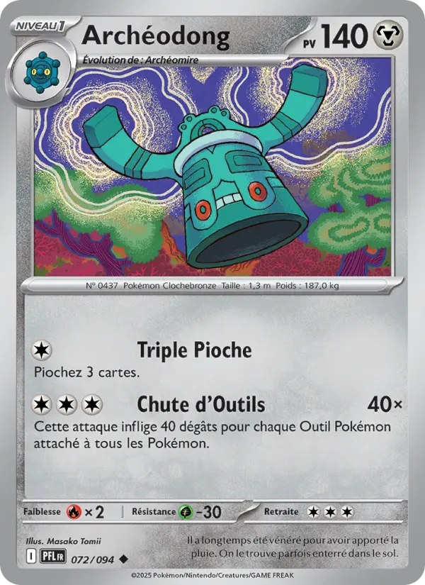 072/094 - Archéodong — Carte Pokémon Flammes Fantasmagoriques 072/94