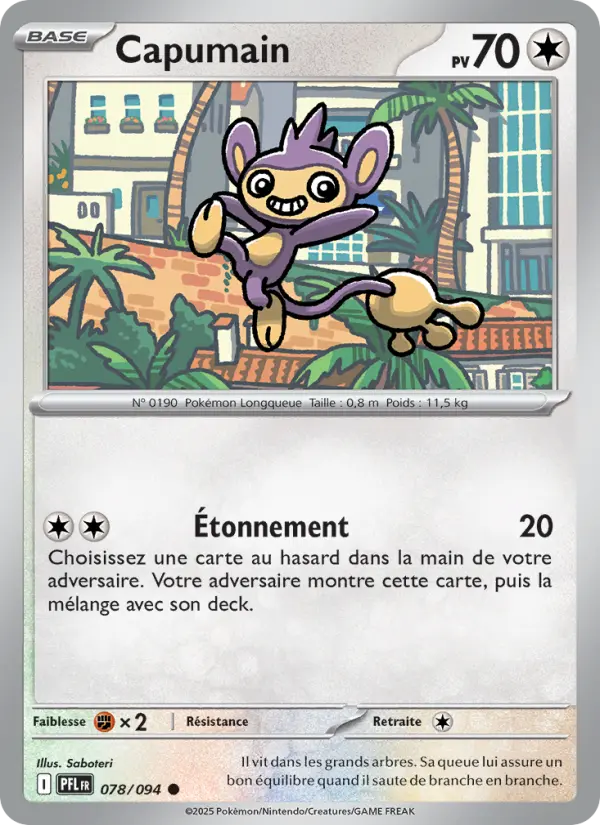 078/094 - Capumain — Carte Pokémon Flammes Fantasmagoriques 078/94