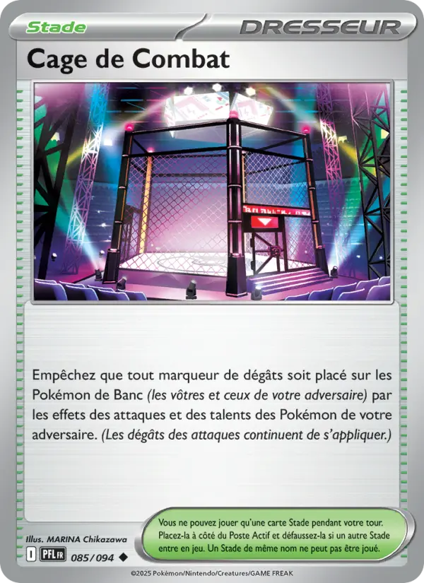 085/094 - Cage de Combat — Carte Pokémon Flammes Fantasmagoriques 085/94