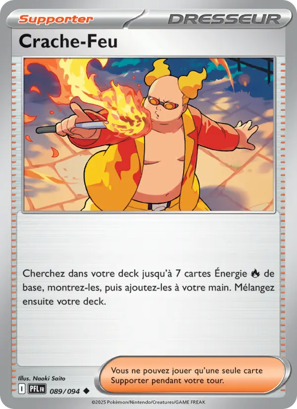 089/094 - Crache-Feu — Carte Pokémon Flammes Fantasmagoriques 089/94