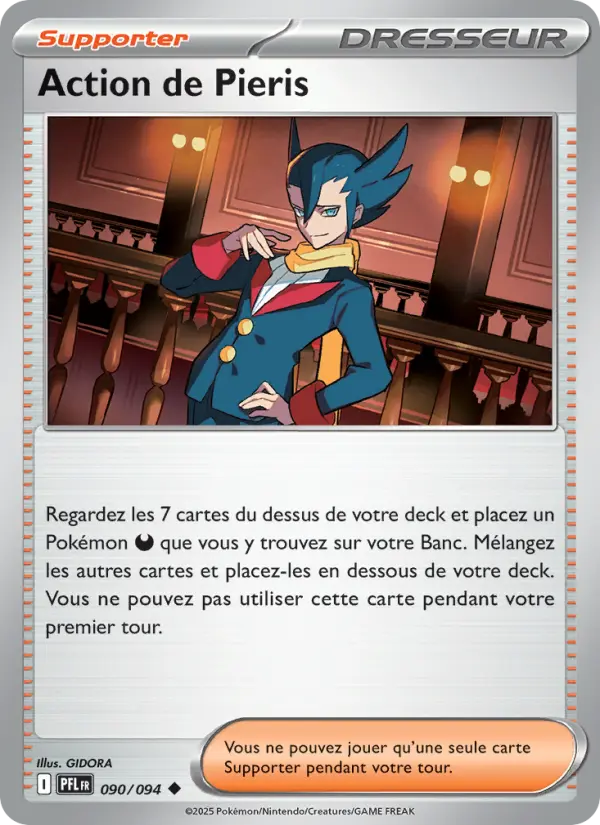 090/094 - Action de Pieris — Carte Pokémon Flammes Fantasmagoriques 090/94
