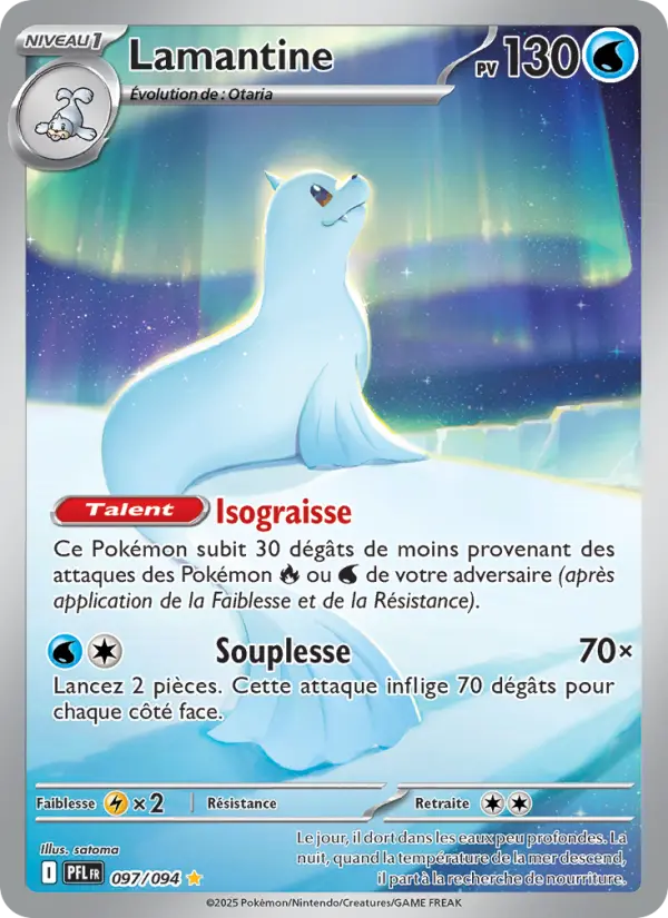 097/094 - Lamantine — Carte Pokémon Flammes Fantasmagoriques 097/94