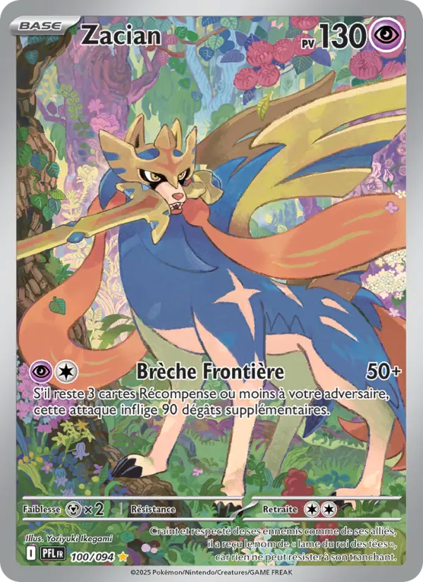 100/094 - Zacian — Carte Pokémon Flammes Fantasmagoriques 100/94