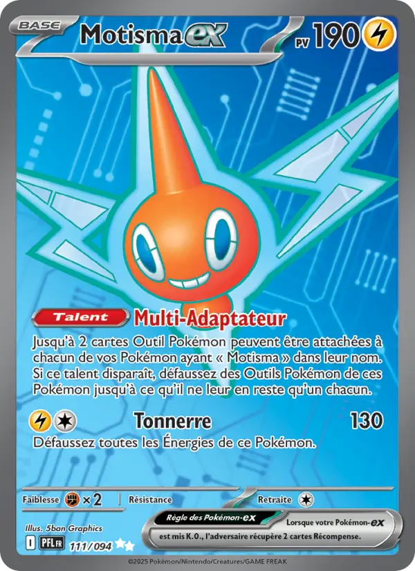 111/094 - Motisma EX — Carte Pokémon Flammes Fantasmagoriques 111/94
